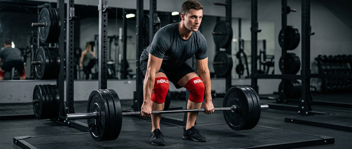 Knee Sleeves for Gym Lifts, Compression, Stability and Warmth | Bold