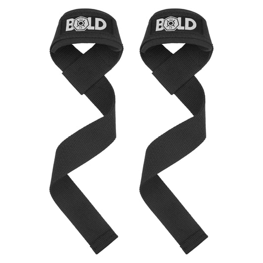 Bold Weight Lifting Cushioned Wrist Straps to Improve Grip and Heavier Gym Lifts