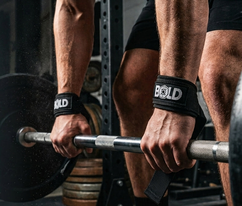 Bold Weight Lifting Cushioned Wrist Straps to Improve Grip and Heavier Gym Lifts